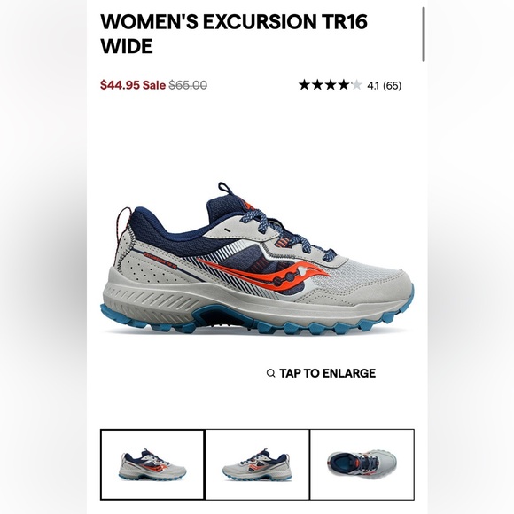 Saucony women’s sneakers, size 9. - Picture 7 of 8